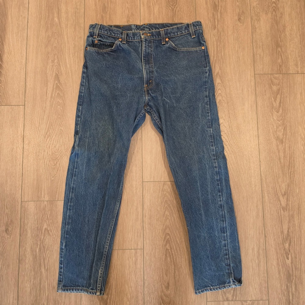 Vintage‎ Levis 505 Orange Tab Jeans Mens 38x30 Made in USA Straight Leg Denim